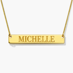 Personalized Bar Name Necklace