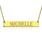 Personalized Bar Name Necklace