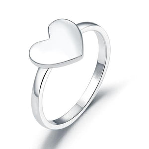 Solid Heart Shape Ring