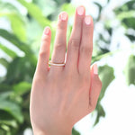 Yellow & Rose Gold Dainty Eternity Ring