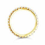 Yellow & Rose Gold Dainty Eternity Ring