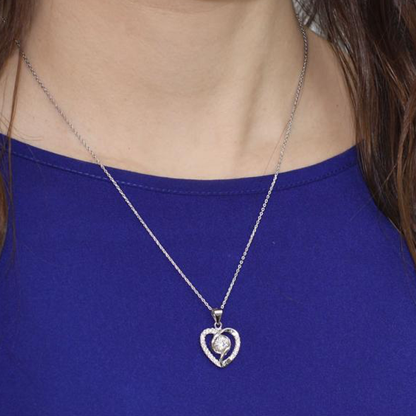 .5 Carat Heart Shape Necklace